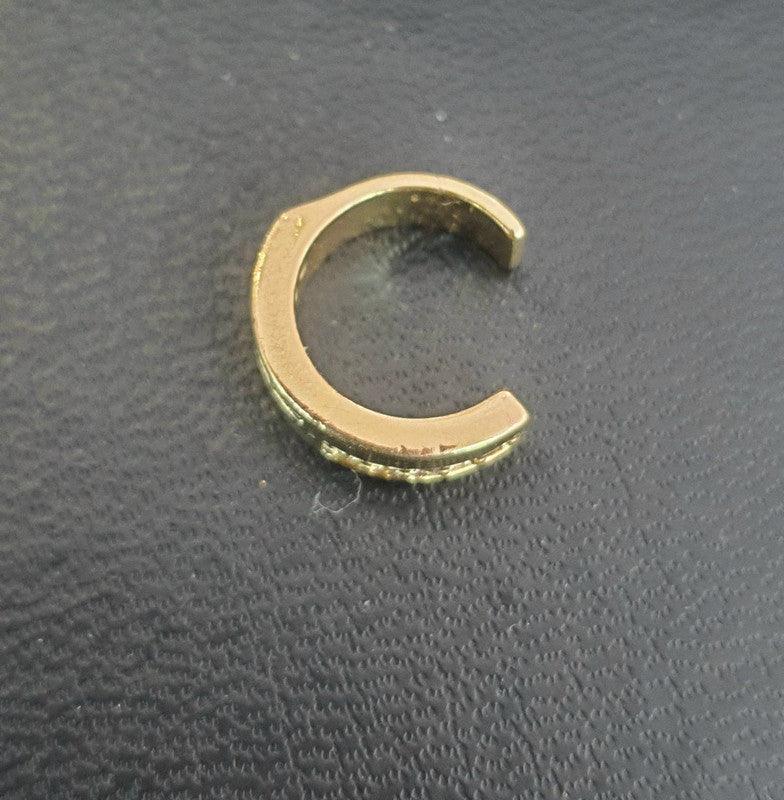 Brinco Piercing Fake Pressão folheado a ouro 18k
