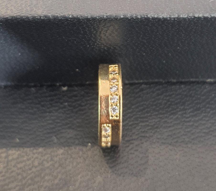 Brinco Piercing Fake Pressão folheado a ouro 18k