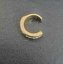 Brinco Piercing Fake Pressão folheado a ouro 18k