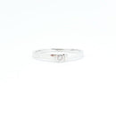 Anel Solitário Alice com zirconias brancas folheado a rodio branco