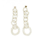 Brinco Croche Four folheado a rodio