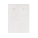 Brinco Bell bola lisa folheada a rodio