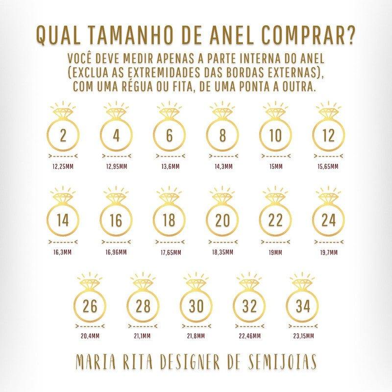 Conjunto Brinco solitário Anel solitario  In Love zirconias brancas folheado a ouro