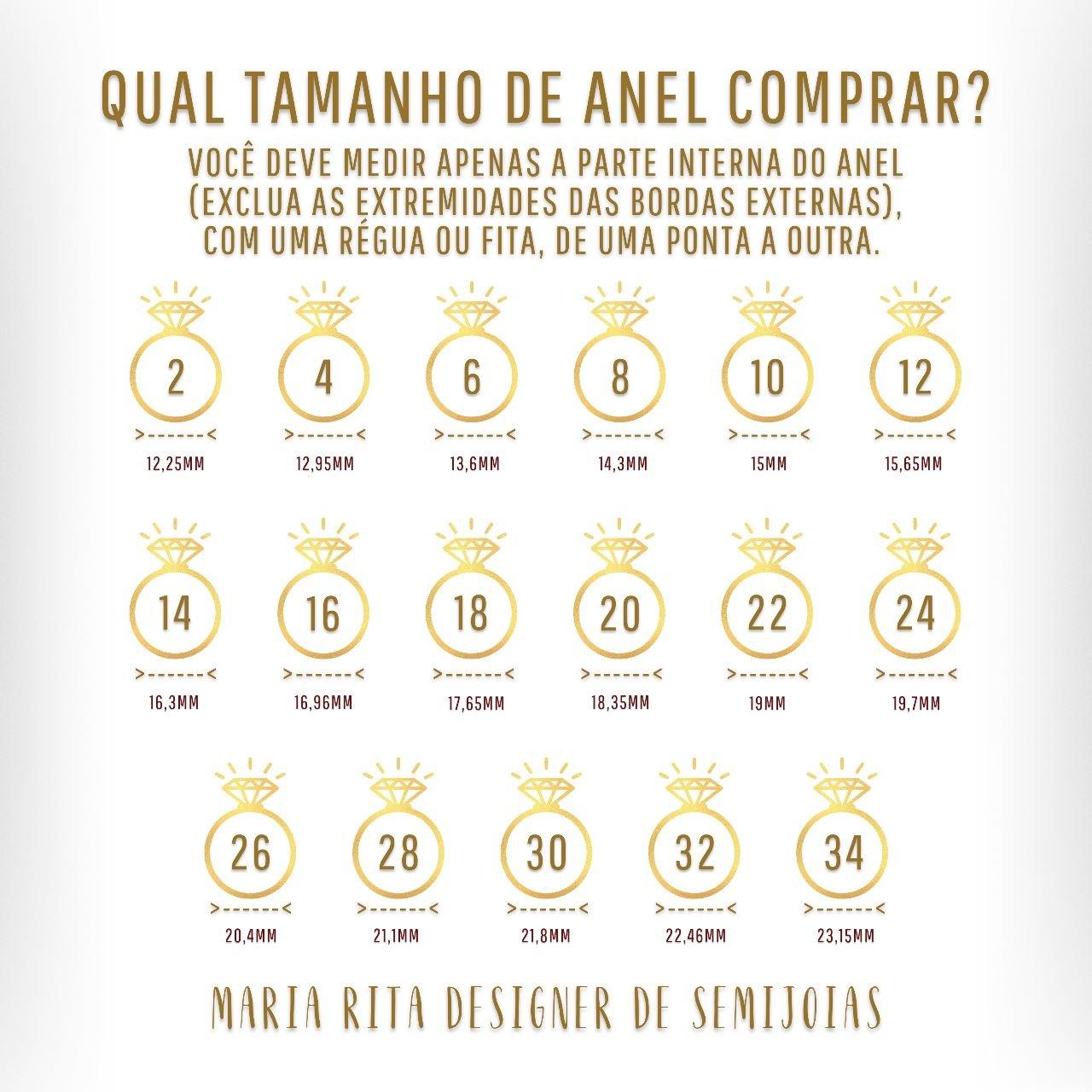 Anel Milla com zirconias brancas folheado a ouro