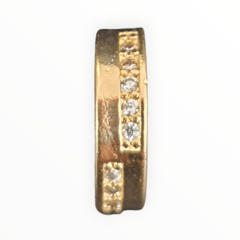 Brinco Piercing Fake Pressão folheado a ouro 18k