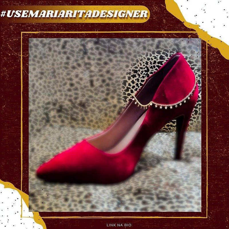 Tornozeleira Star com estrelas folheado a ouro 18k