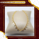 Tornozeleira Star com estrelas folheado a ouro 18k