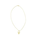 Colar Desejos zirconias brancas folheado a ouro