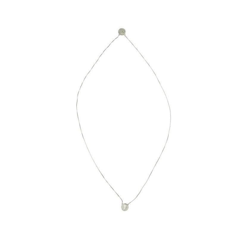 Corrente Escapulario Two São Bento folheado a rodio