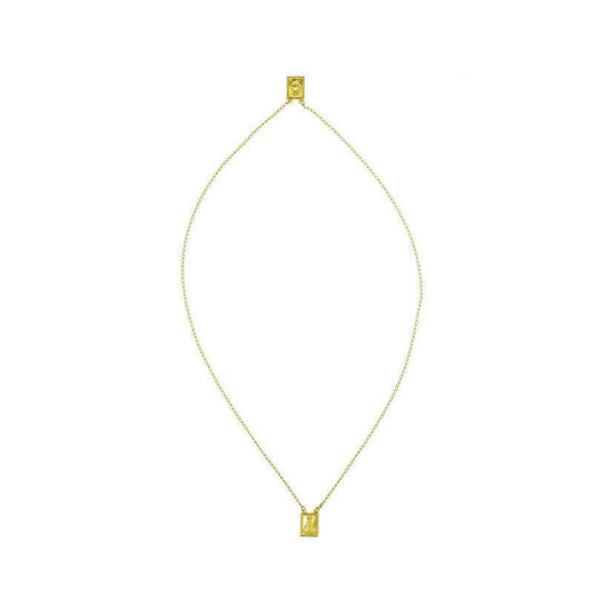 Corrente Escapulario One Nossa Senhora Aparecida folheado a ouro