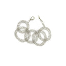 Pulseira  Croche One folheada a rodio