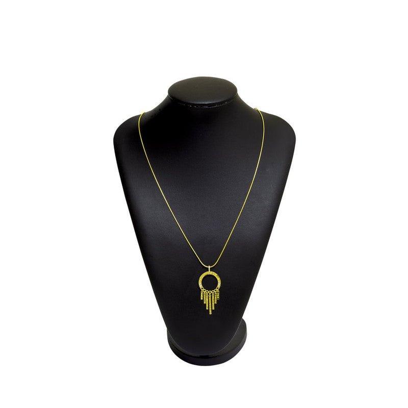 Colar Desejos zirconias brancas folheado a ouro