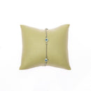 Pulseira Otavia com olho grego folheada a rodio