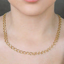 Corrente Amapola One elos folheados a ouro