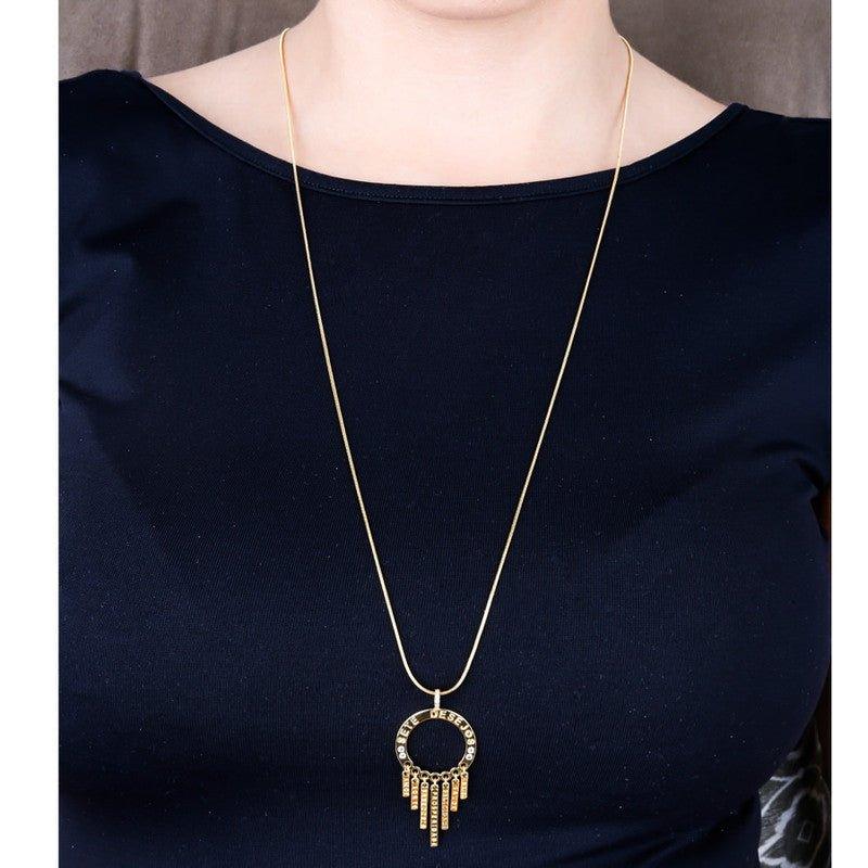 Colar Desejos zirconias brancas folheado a ouro