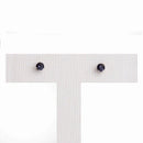 Kit Lonely One trio brincos zirconias onix folheado a rodio