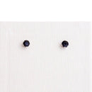 Brinco Lonely Six solitário zirconia onix folheado rodio