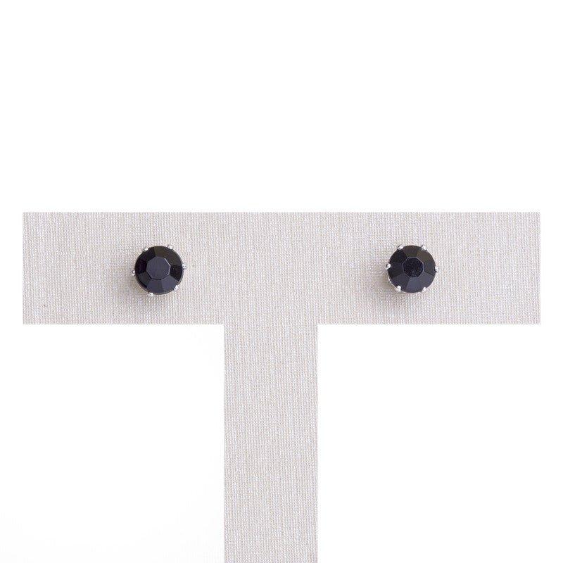 Kit Lonely Two trio brincos zirconias onix folheado a rodio