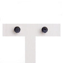 Brinco Lonely Five solitário zirconia onix folheado rodio