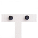 Brinco Lonely Seven solitário zirconia onix folheado rodio