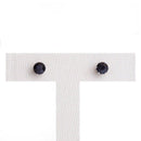 Kit Lonely One trio brincos zirconias onix folheado a rodio