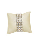 Pulseira Cassie pedras quartzo rosa folheado a rodio