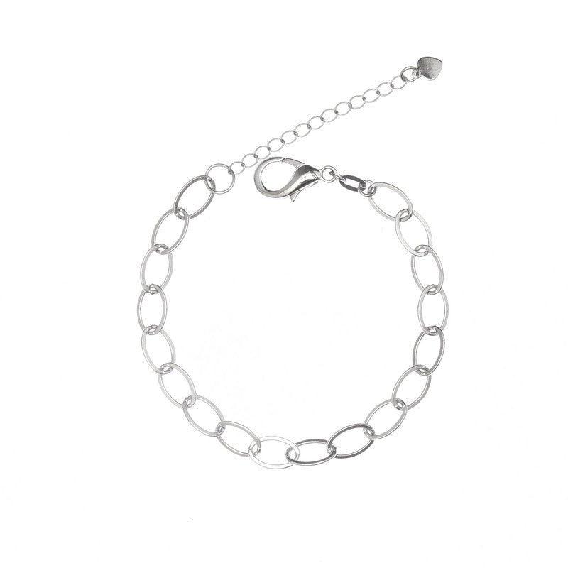 Pulseira Amalia elos folheados a rodio