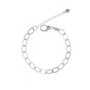 Pulseira Amalia elos folheados a rodio