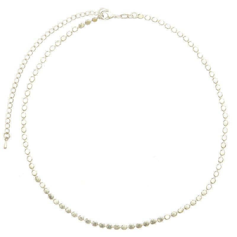 Conjunto Bell colar e brinco folheado a rodio