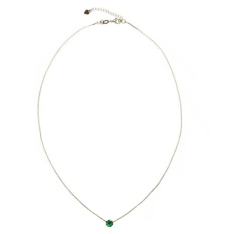 Conjunto Nadia brinco e colar de zirconias aquamarine folheado a rodio