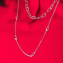 Colar Tifany One  zirconias rubi folheado a rodio