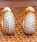 Brinco Suzy Five argola microzirconias brancas folheado a ouro