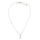 Pingente Pet Dog com corrente folheado a rodio branco