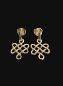 Brinco infinito folheado a ouro