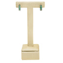 Brinco Marcia Three argola microzirconias esmeralda folheado a rodio